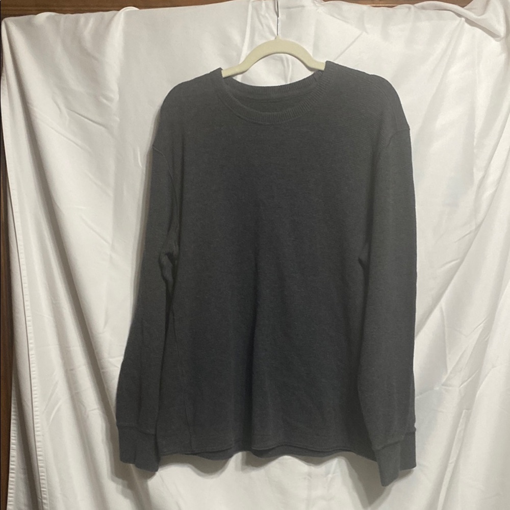 Eddie Bauer men’s pullover.  L. Dark gray